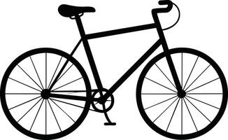 bicicletta isolata su sfondo bianco vettore
