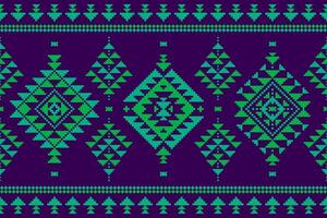tappeto tribale modello arte. geometrico etnico senza soluzione di continuità modello tradizionale. americano, messicano stile. design per sfondo, sfondo, illustrazione, tessuto, vestiario, tappeto, tessile, batik, ricamo. vettore