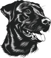 labrador cane da riporto cane clipart, labrador cane da riporto nero vettore