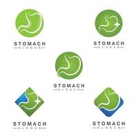 disegno dell'illustrazione vettoriale del logo dello stomaco - gastroenterologia creativa icona dell'elemento del logo sano modello di vettore dell'icona dell'assistenza sanitaria dello stomaco