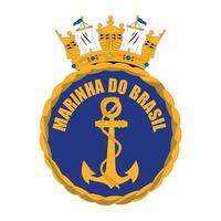 brasiliano Marina Militare cappotto braccio ufficiale emblema vettore