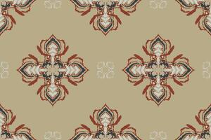 ikat tribale indiano senza soluzione di continuità modello. etnico azteco tessuto tappeto mandala ornamento nativo boho gallone tessile.geometrico africano americano orientale tradizionale illustrazioni. ricamo stile. vettore