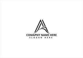un' lettera moderno minimalista attività commerciale logo design vettore