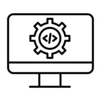 icona della riga delle impostazioni del codice vettore