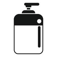 nero e bianca illustrazione di un' liquido sapone distributore, Perfetto per legati all'igiene disegni vettore