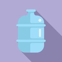 acqua più fresco bottiglia icona su viola sfondo vettore