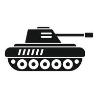 illustrazione di un' silhouette militare serbatoio icona adatto per vario design usi vettore