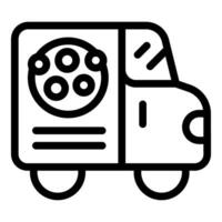 consegna camion icona con film bobina simbolo vettore