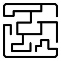 astratto nero e bianca labirinto design vettore