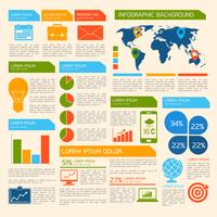 Elementi infographic di affari vettore
