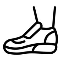 disegnato a mano schizzo di un' sneaker vettore