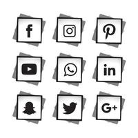 social media icone piatte tecnologia, rete. sfondo gruppo faccina sorridente vendita. condividi, mi piace, illustrazione vettoriale twitter, youtube, whatsapp, snapchat, facebook, instagram, tiktok, tok