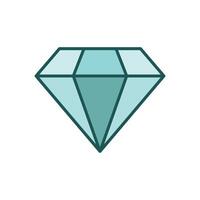 diamante icona design modello semplice e pulito vettore