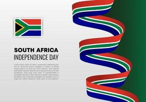 manifesto dell'insegna del fondo di festa dell'indipendenza del sudafrica per la celebrazione il 27 aprile vettore