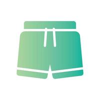 icona del gradiente di pantaloncini vettore