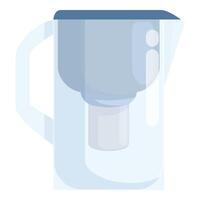 moderno acqua filtro brocca illustrazione vettore