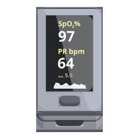 digitale pulse ossimetro Schermo mostrando vitale segni vettore