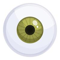 dettagliato illustrazione di un' umano occhio vettore