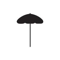 illustrazione di ombrello nero vettore