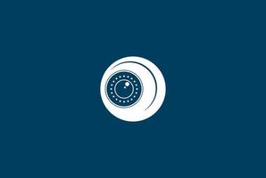 semplice e minimalista cctv cam logo design vettoriale