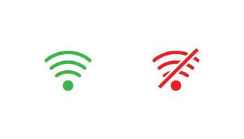 disegno vettoriale icona di notifica wifi su sfondo bianco