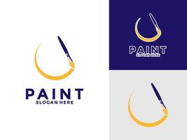 pittura logo , colorato dipingere logo icona modello vettore