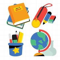 scuola forniture clipart vettore