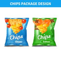 Chips Pack Design vettore