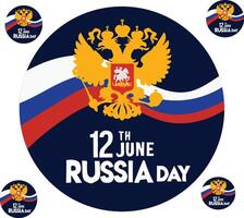 Russia indipendenza giorno giorno di Russia vettore