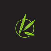 lettera k verde foglia cerchio sovrapposizione geometrica simbolo logo vettoriale