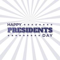 illustrazione di sfondo del giorno dei presidenti. testo e sfondo della giornata dei presidenti vettore