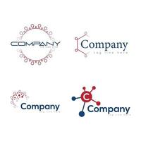 design del logo dell'azienda di medicina vettore