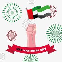 carta della giornata nazionale degli Emirati Arabi Uniti vettore