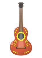 icona dello strumento chitarra tradizionale messicana vettore