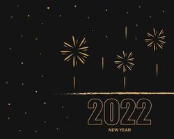 felice anno nuovo 2022 modello semplice vettore