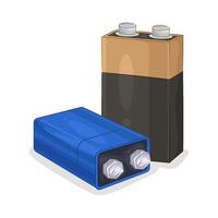 illustrazione di batteria vettore