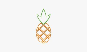 logo di ananas. icona creativa. illustrazione vettoriale. vettore