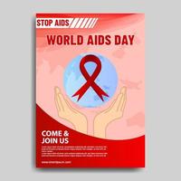 poster della giornata mondiale dell'aids vettore