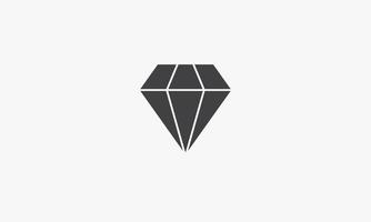 icona di diamante. illustrazione vettoriale. isolato su sfondo bianco. vettore
