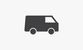 icona di auto furgone. illustrazione vettoriale. isolato su sfondo bianco. vettore