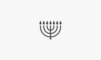 icona di Hanukkah. illustrazione vettoriale. isolato su sfondo bianco. vettore