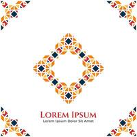 orientale ornamento design per islamico tema, appositamente per Ramadan o eid saluto vettore