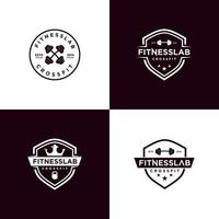 grafica vettoriale di collezioni di logo crossfit fitness e salute