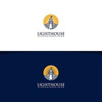 illustrazione grafica vettoriale di light house logo design vector