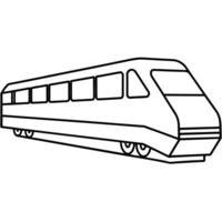 realistico treno schema illustrazione vettore