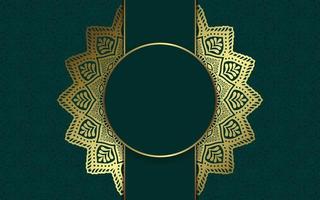 sfondo mandala di lusso con motivo arabesco dorato stile orientale islamico arabo. mandala decorativo in stile ramadan. mandala per stampa, poster, copertina, brochure, flyer, banner vettore