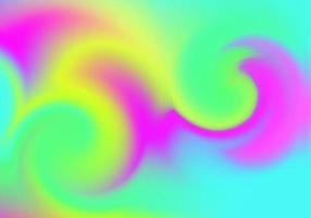 sfondo di turbinio al neon arcobaleno. gradiente radiale di spirale attorcigliata. illustrazione vettoriale. vettore
