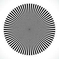 raggi, elemento di travi. sunburst, forma starburst su bianco. geometrico circolare. forma geometrica circolare astratta. illustrazione - vettore