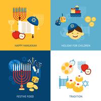 concetto di design di hanukkah vettore