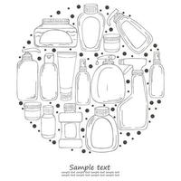 illustrazioni mediche monocromatiche. pagine da colorare, in bianco e nero vettore